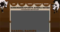 Desktop Screenshot of kissimmeerodeo.com