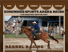 Tablet Screenshot of kissimmeerodeo.com